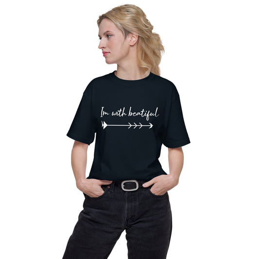 Unisex I'm with Beautiful Sleeve Tee