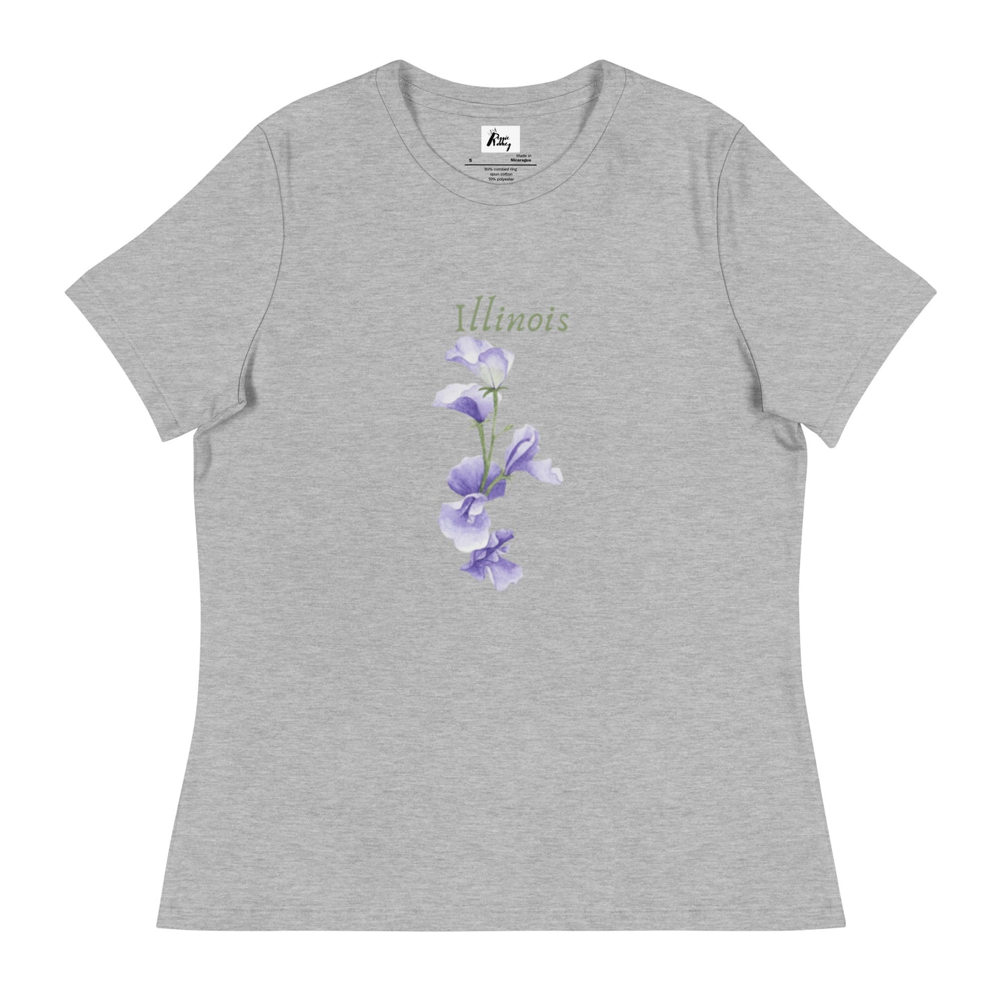 Illinois State Flower Common Blue Violet T-Shirt