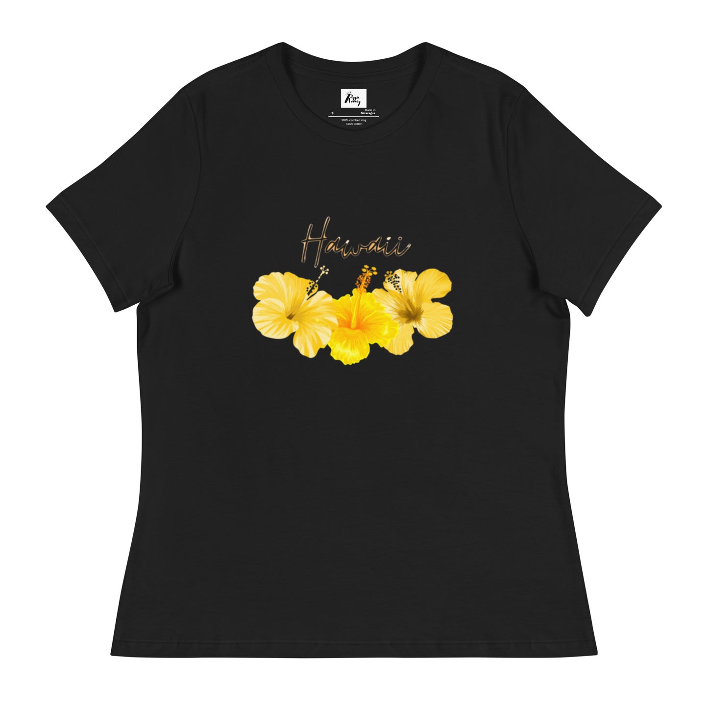 Hawaii State Flower Yellow Hibiscus T-Shirt