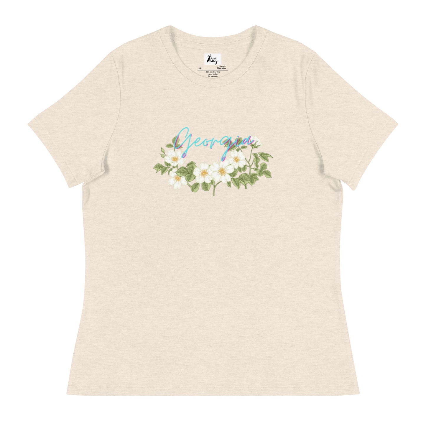 Georgia State Flower Rosa Laevigata T-Shirt