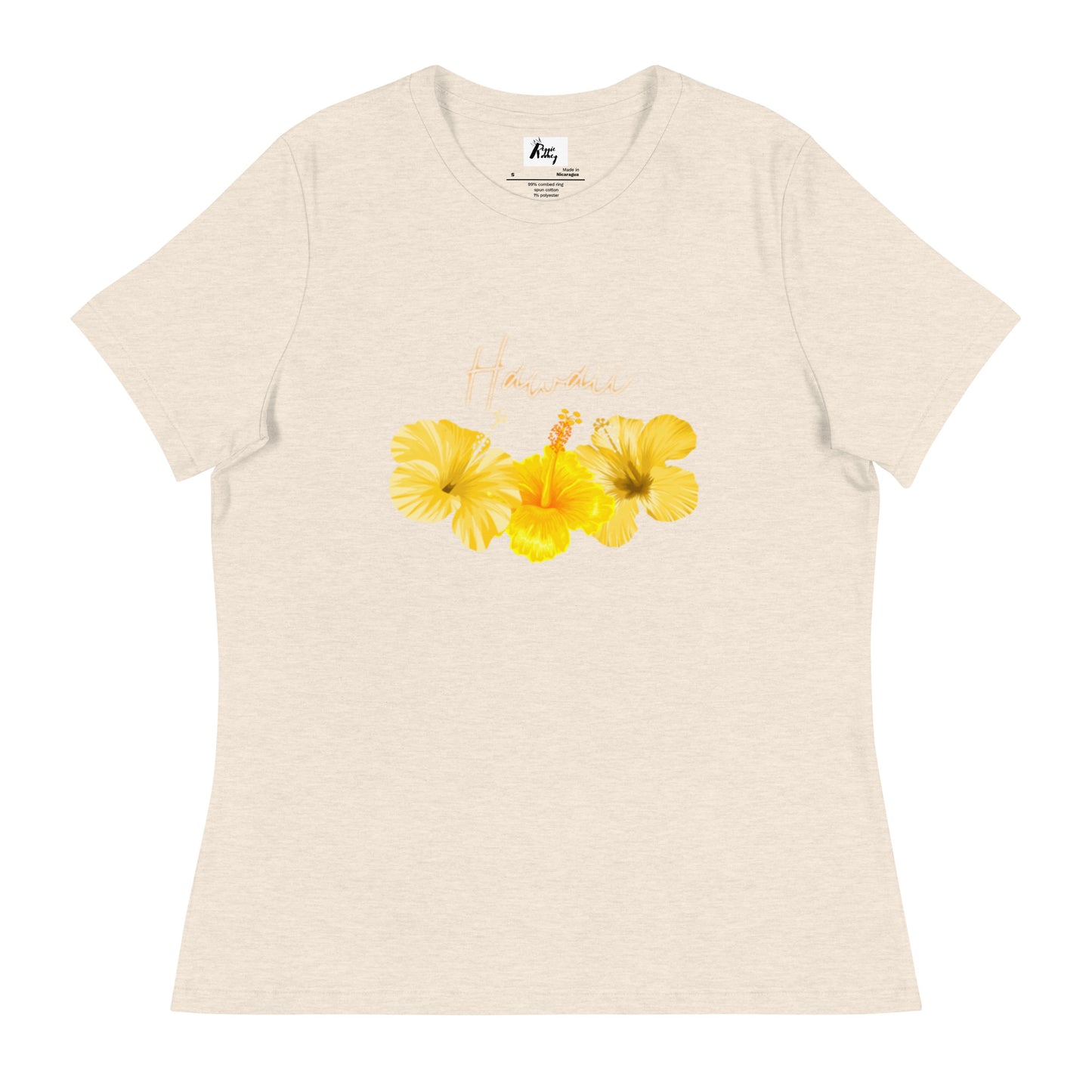 Hawaii State Flower Yellow Hibiscus T-Shirt