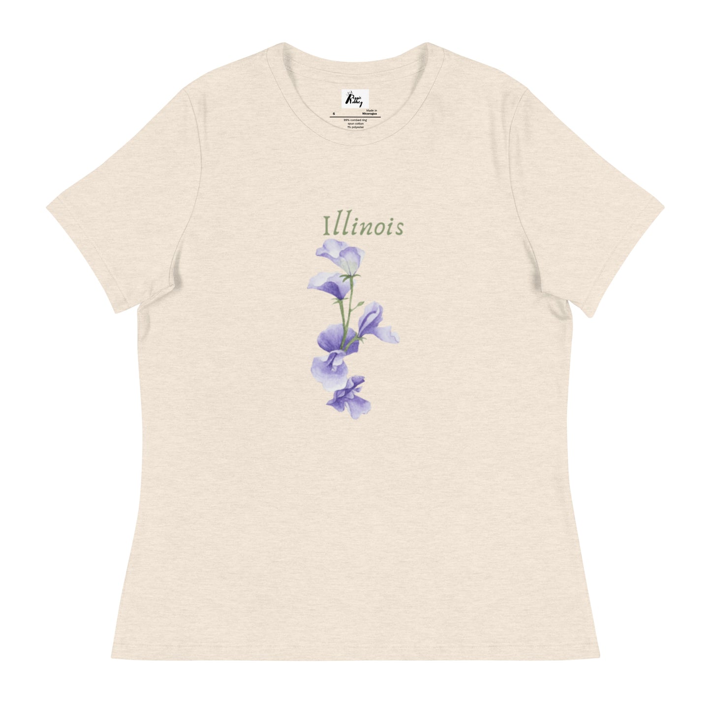 Illinois State Flower Common Blue Violet T-Shirt