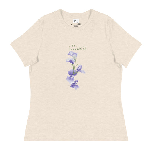Illinois State Flower Common Blue Violet T-Shirt