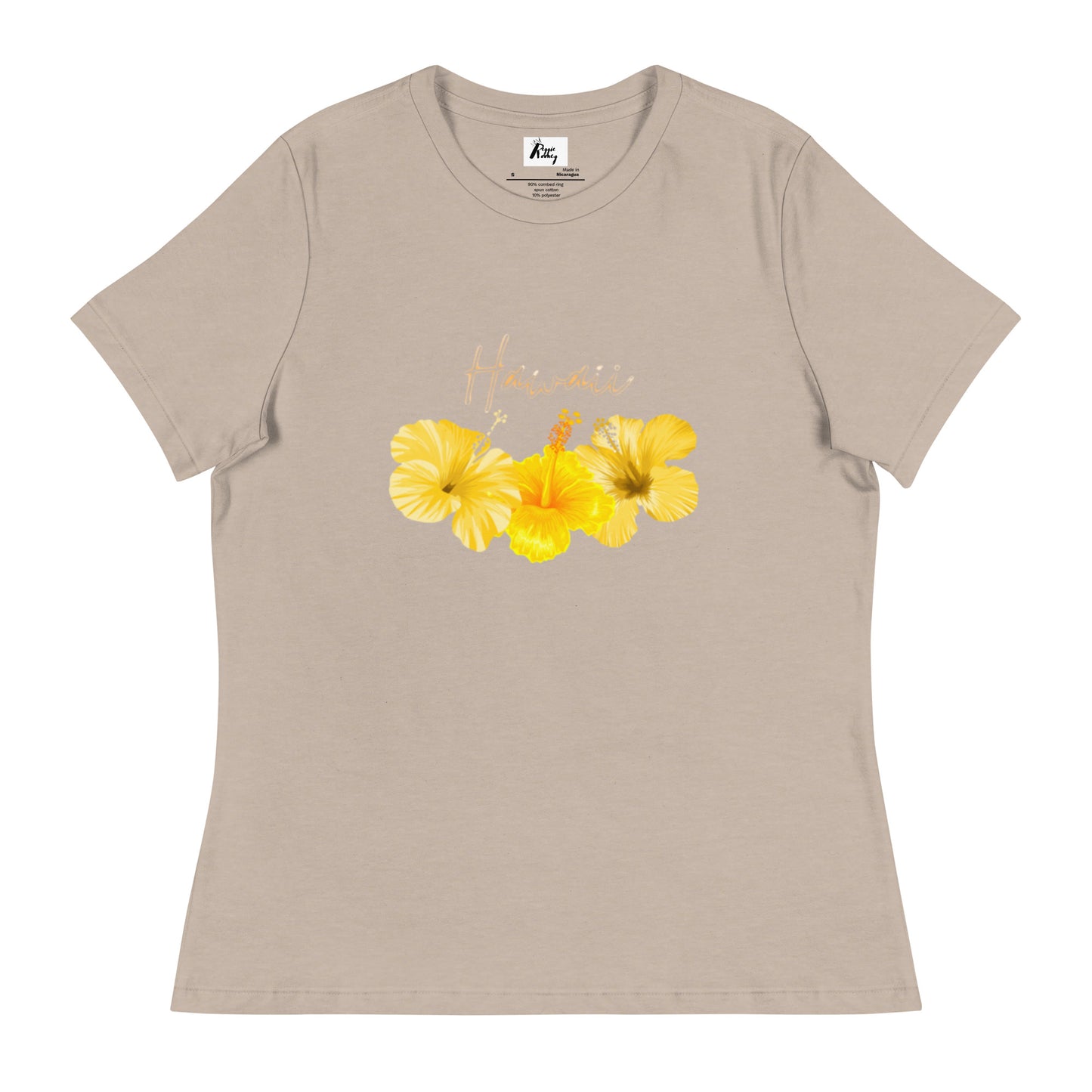 Hawaii State Flower Yellow Hibiscus T-Shirt