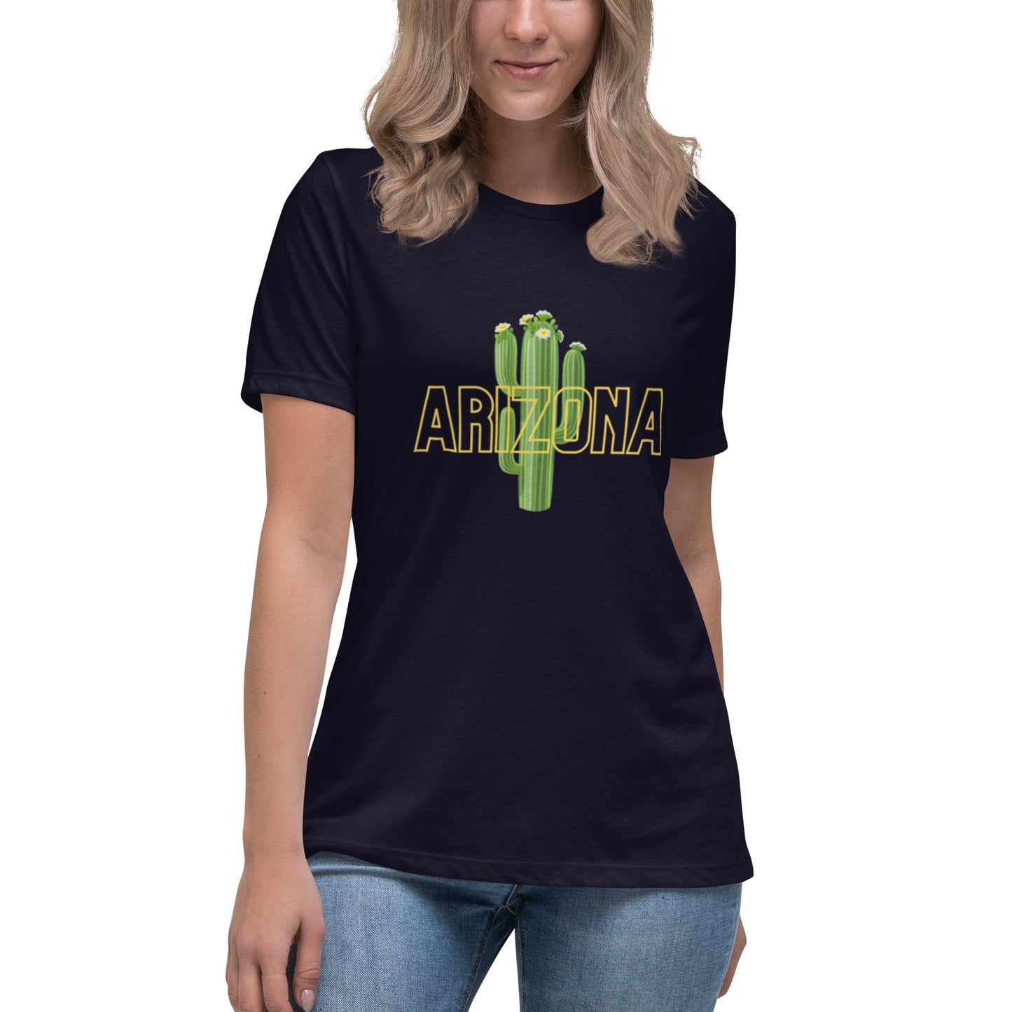 Arizona State Flower White Blossom of Saguaro Cactus T-Shirt