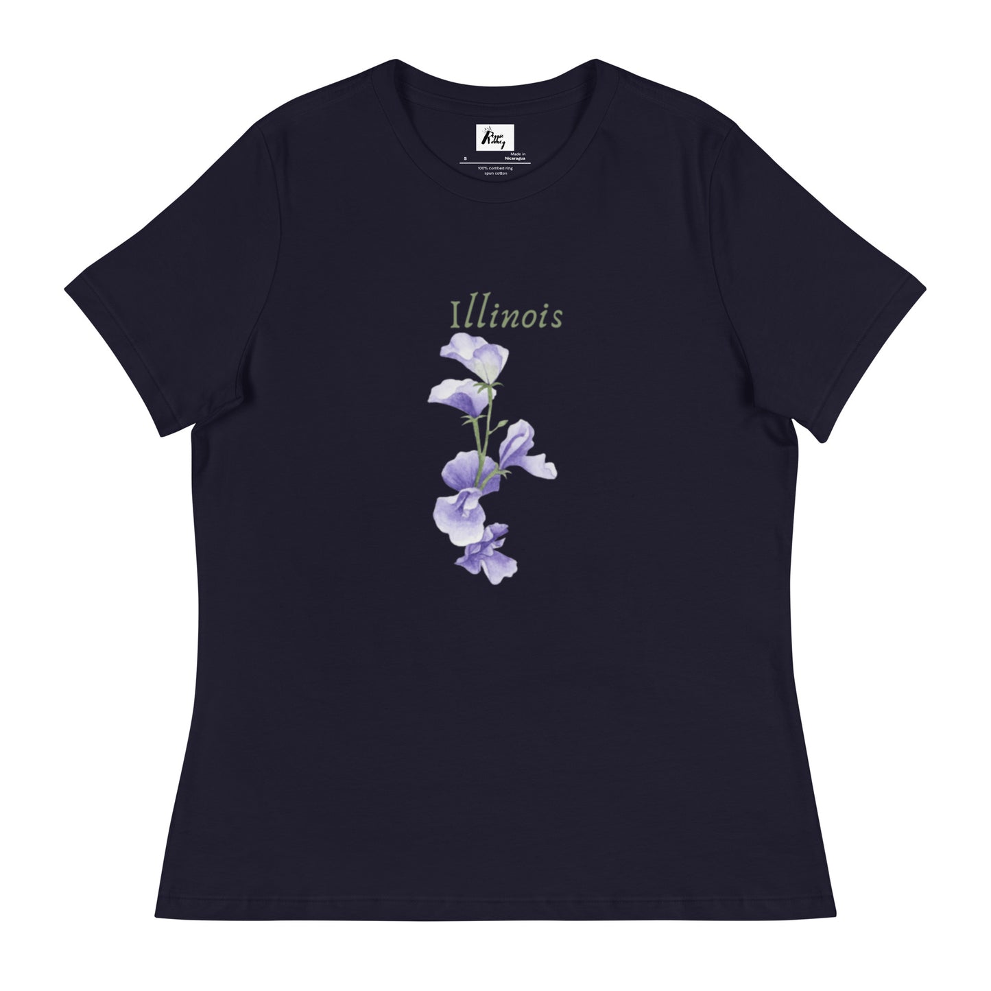 Illinois State Flower Common Blue Violet T-Shirt