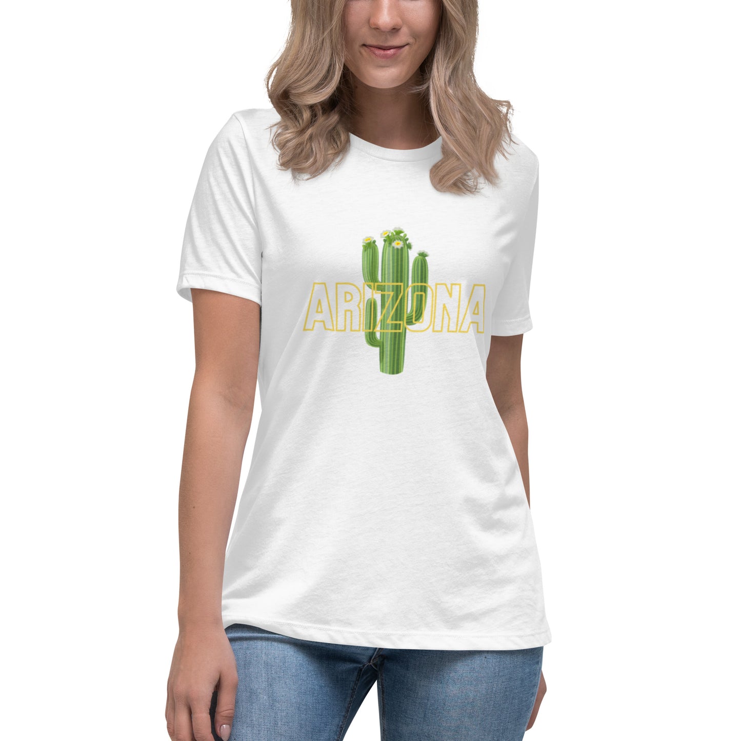 Arizona State Flower White Blossom of Saguaro Cactus T-Shirt