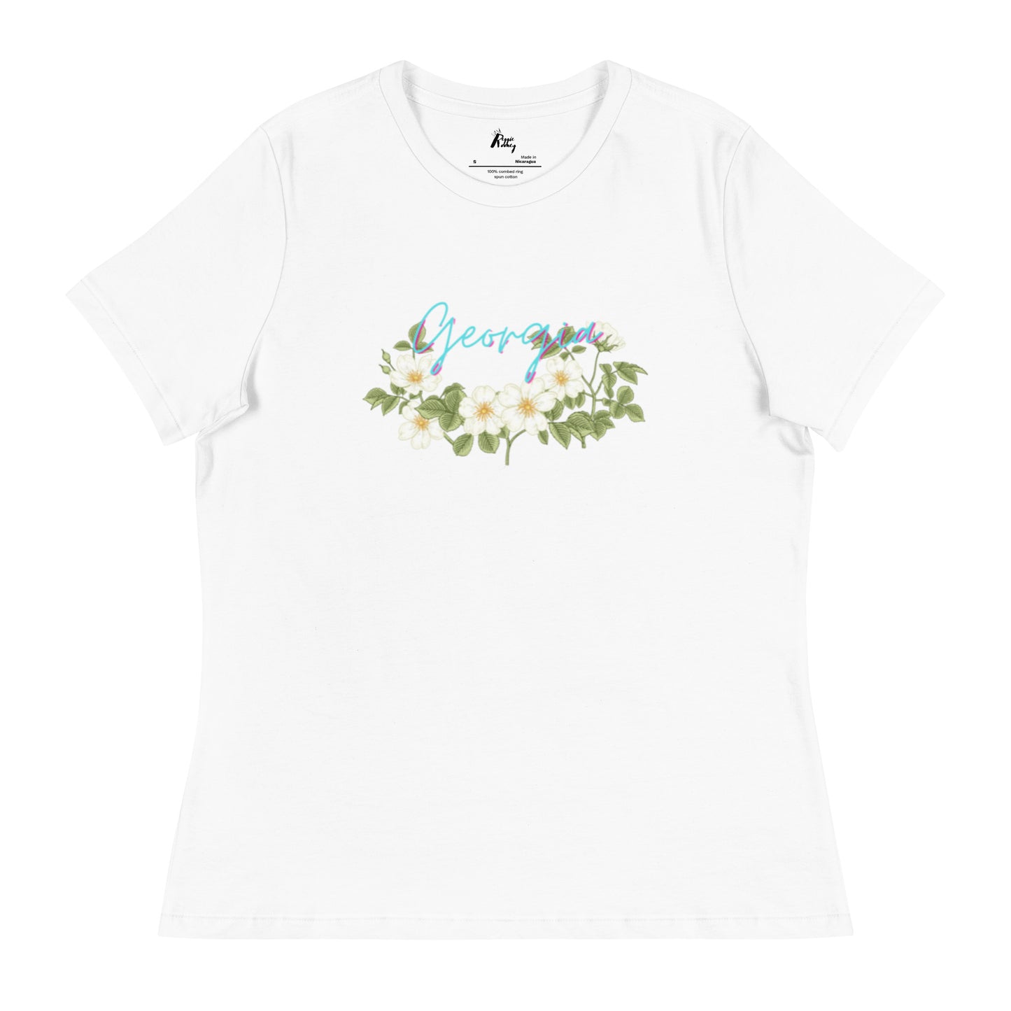 Georgia State Flower Rosa Laevigata T-Shirt