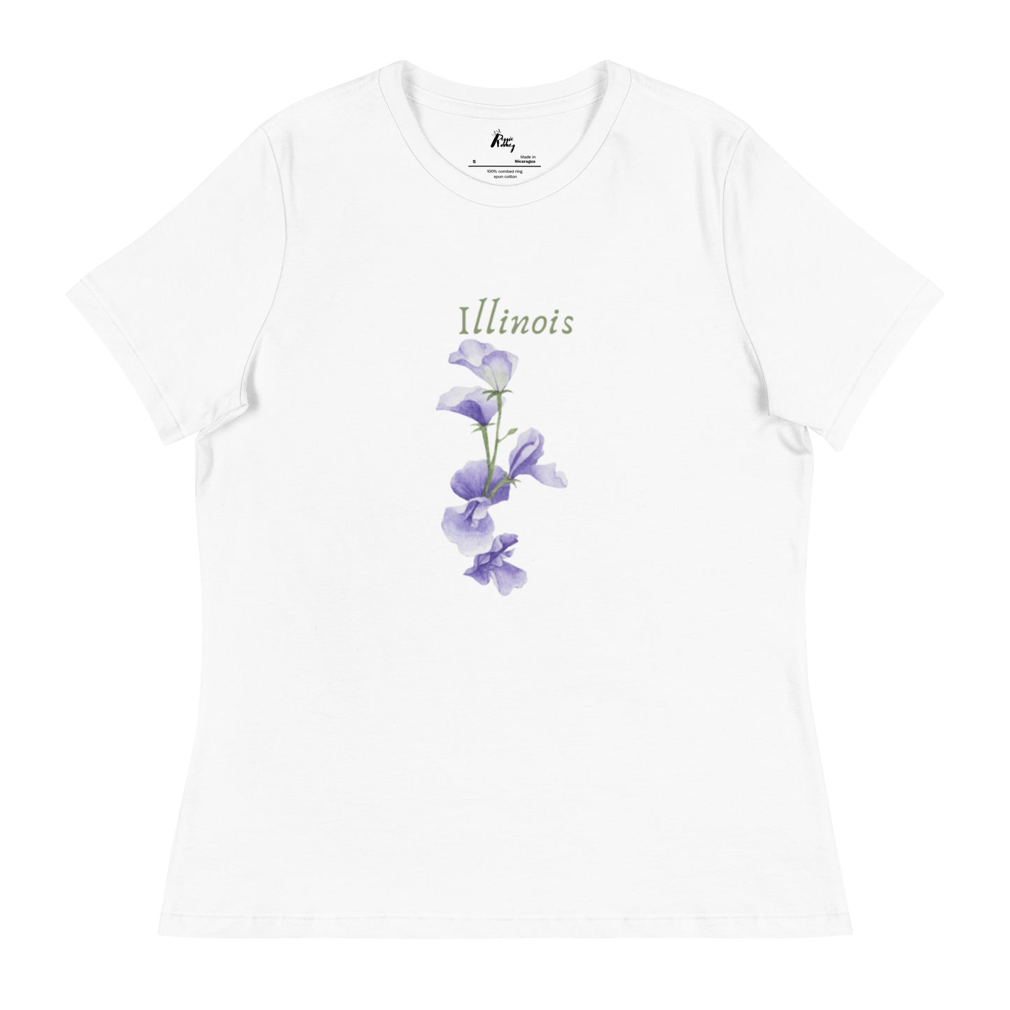 Illinois State Flower Common Blue Violet T-Shirt